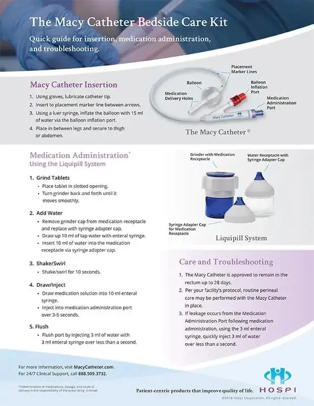 Macy Catheter Quick Guide