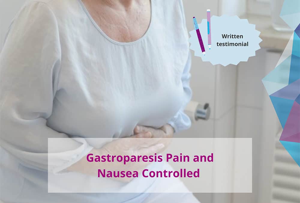 Gastroparesis Patient Controls Her Own Pain and Nausea Using the Macy Catheter